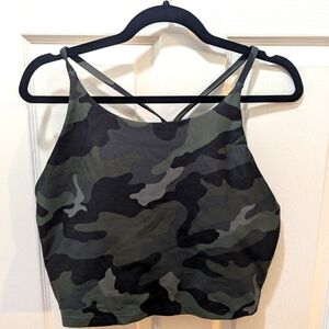 Old Navy Camo Fitted Long Sports Bra